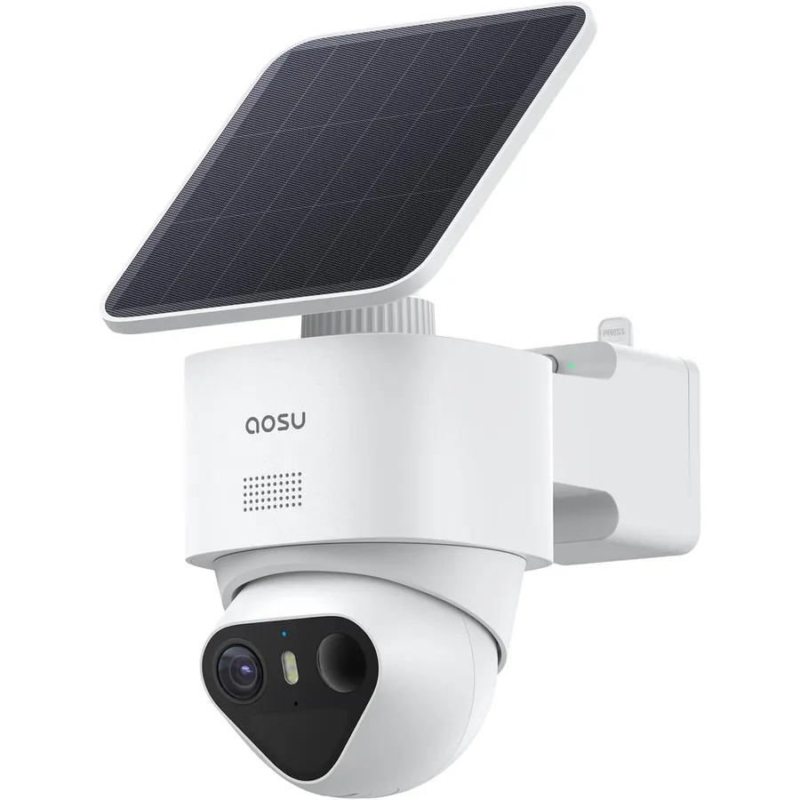 AOSU T2 Ultra - 4K solar outdoor security camera with 360° tracking