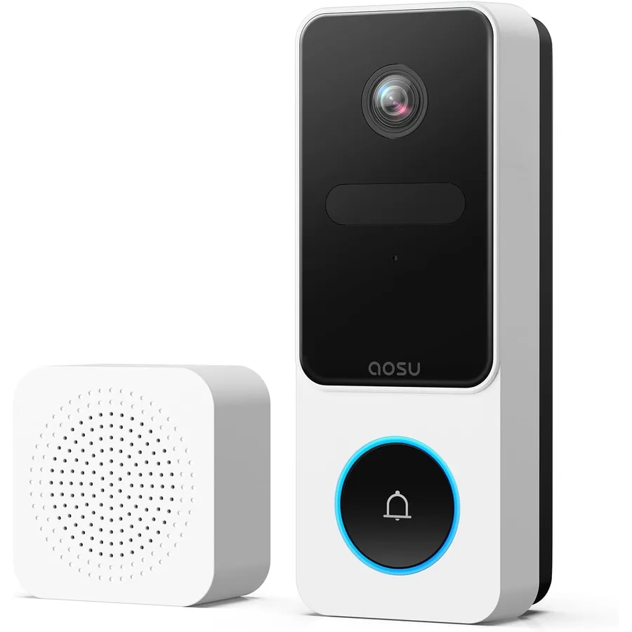 AOSU V8E - 2K wireless video doorbell with package detection