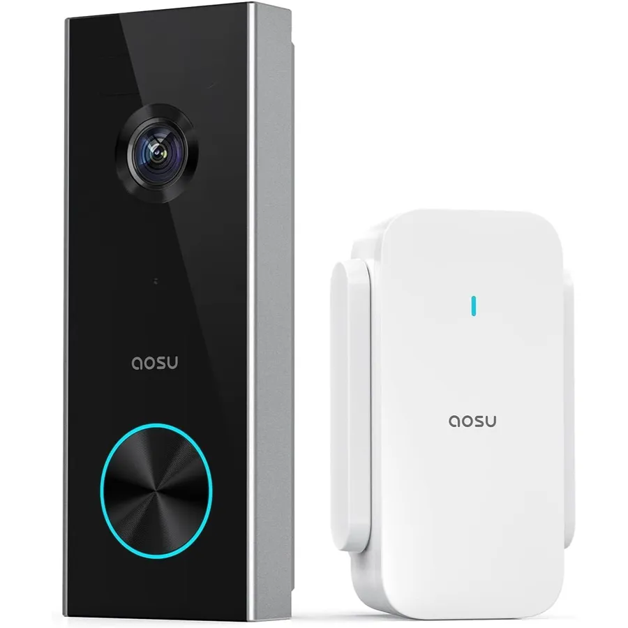 AOSU V8P - 2K wireless video doorbell with 166° view