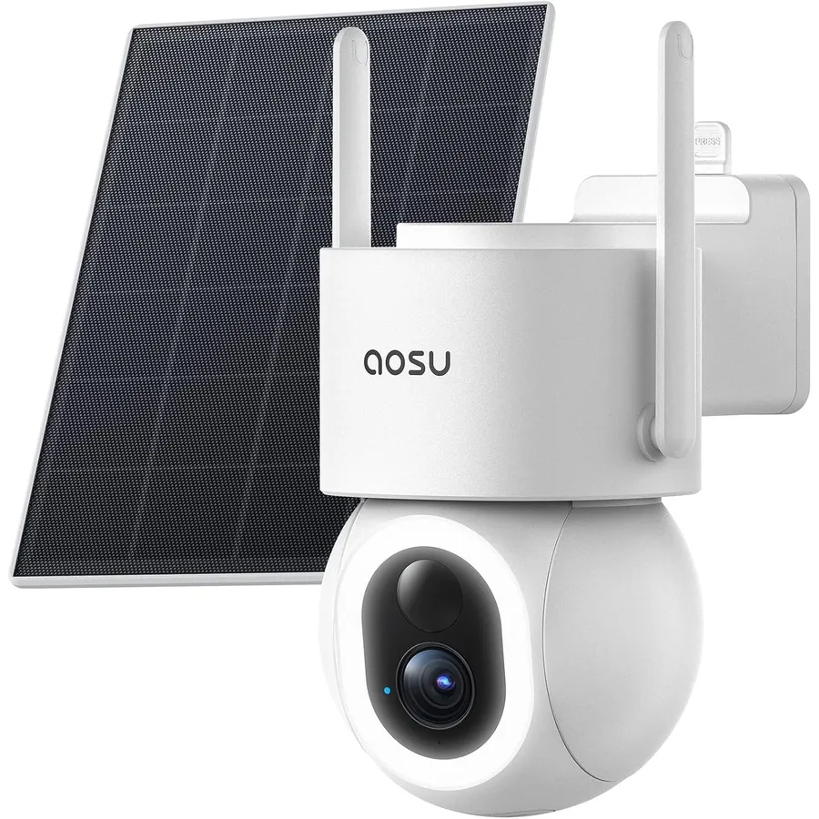AOSU D1 Max - Caméra extérieure solaire 4K PTZ 360°